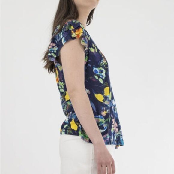 Zac And Rachel Floral Textured Rib Knit top/blouse size 3X NWT. - Picture 3 of 12